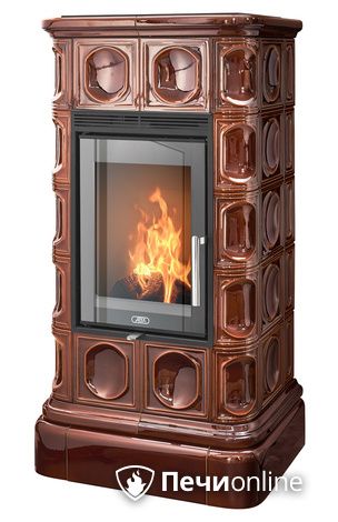 Печь-камин ABX Kaledonie EXclusive, низкая, коричневая в Златоусте